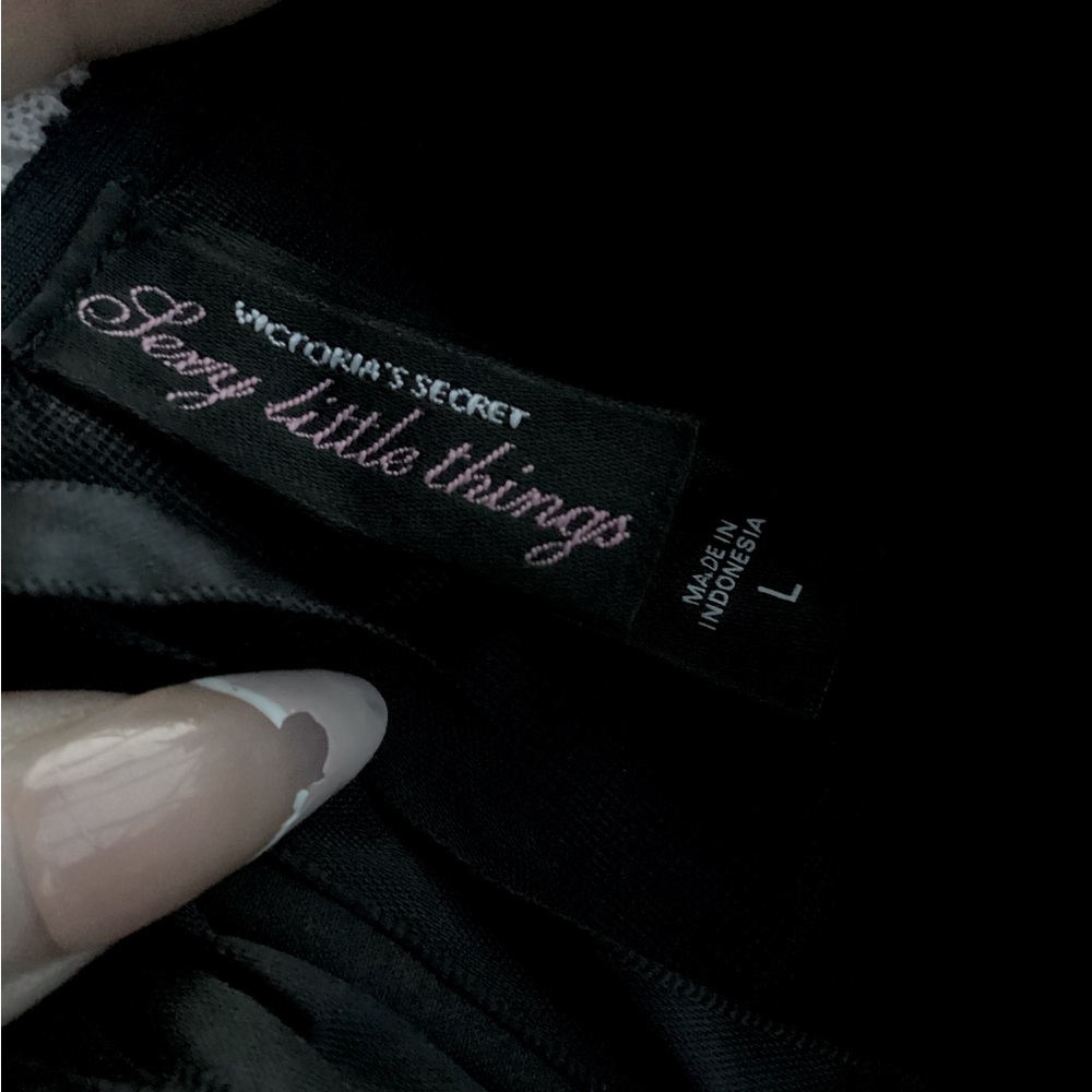 Y2K Victoria's Secret Sexy Little Thing Black Pink Corset Bustier L - Picture 6 of 6